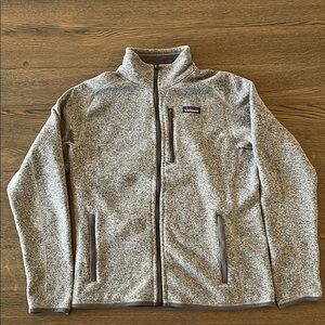 Patagonia Gray Lightweight Fleece Jacket with Full-Zip